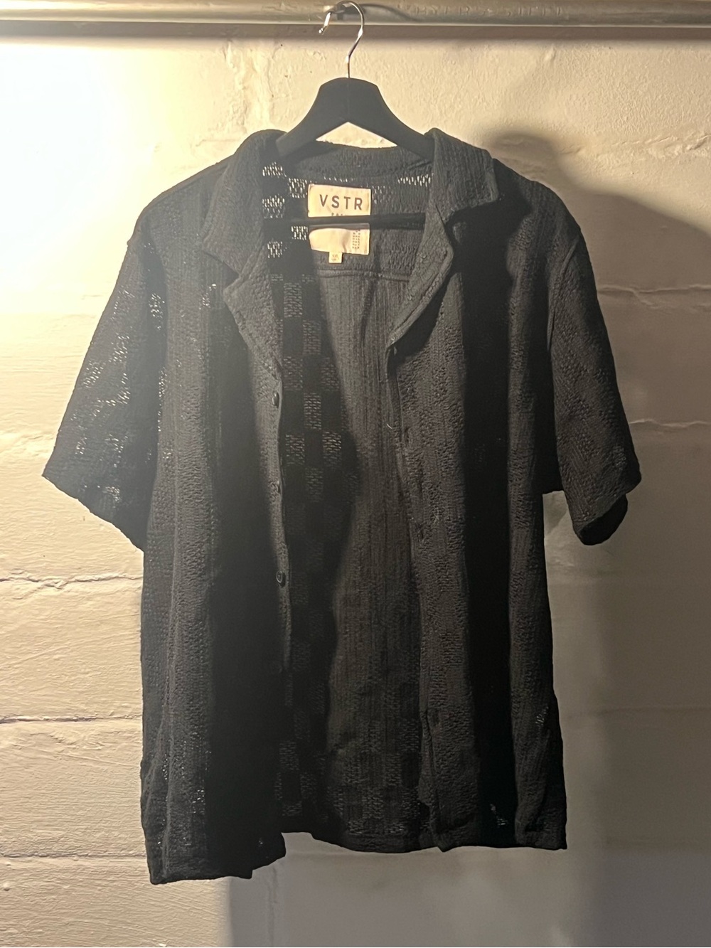 VSTR resort shirt/button down  black XXL